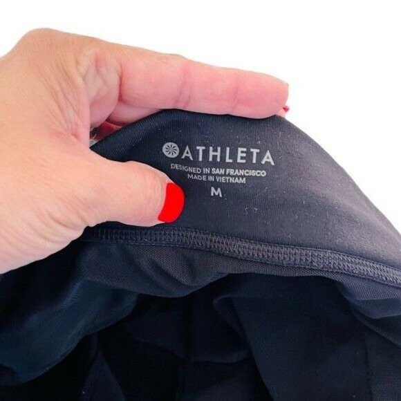 Athleta Black Ankle Zip City Joggers Size Medium - Picture 8 of 8